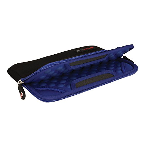 TECHGEAR [Sentinel Pro Sleeve 7 Schmale Schutzhülle aus Neopren mit Reißverschluss und Anti-Shock Bubble-Innenausstattung für Samsung Galaxy Tab A 7", Tab 3 7.0, Tab 4 7.0, Acer Iconia 7" - Blau von TECHGEAR