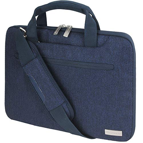 TECHGEAR Tasche für 11-12,3 Laptops - Tragbare Multifunktions Laptop hülle mit verstellbarem Schultergurt, Gepäckriemen und unterdrückbaren Griffen, Tragbarer Organizer Case mit Taschen - Blau von TECHGEAR