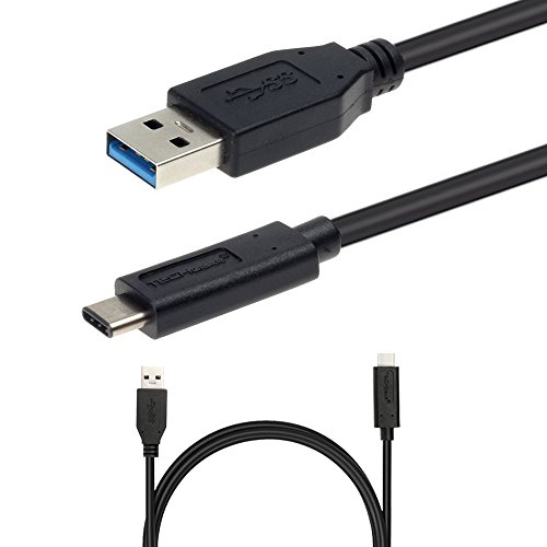 TECHGEAR USB C Kabel, USB 3.1 Datenkabel Ladekabel für Typ C Geräte wie Sony Xperia XZ3, XZ2, XZ1, XZ, XA2, XA1 Ultra, XZ2 Premium, XZ Premium etc, Fast Cable (Upto 10Gbps/3A) 1m/3.3ft - Schwarz von TECHGEAR