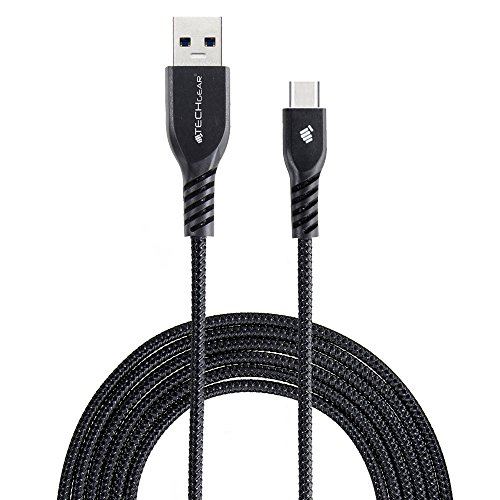 TECHGEAR USB C Kabel [2 Meter] Typ C geflochtene Schnur Ladekabel und Synchronisation Kabel für Samsung Tab A8 10,5 Tab S8, Tab Active Pro, Tab S7/S6 Lite/S7 FE, Lenovo Tab M10 HD, TECLAST M40 Pro von TECHGEAR