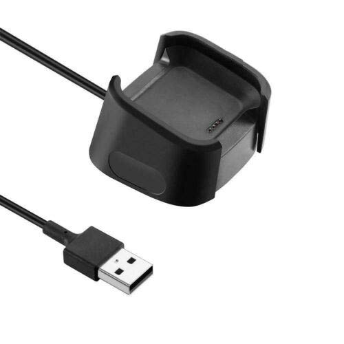 TECHGEAR USB Ladekabel Kompatibel mit Fitbit Versa/Fitbit Versa Lite - USB Lade Kabel Power Cradle Dock Station Kompatibel mit Fitbit Versa/Versa Lite SmartWatch von TECHGEAR