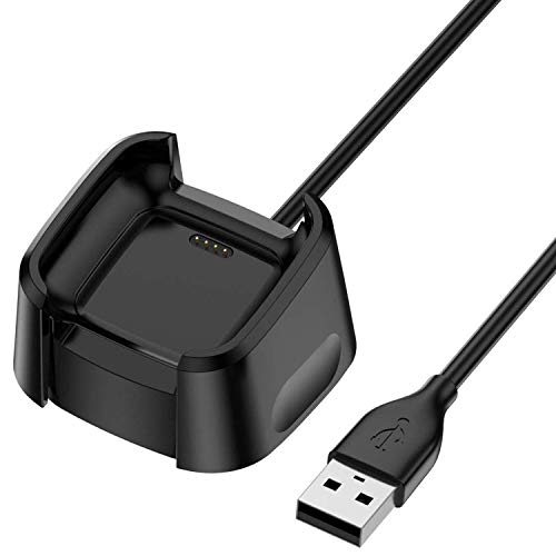 TECHGEAR USB Ladekabel Kompatibel mit Fitbit Versa 2 / Fitbit Versa 2 SE - USB Lade Kabel Power Cradle Dock Station Kompatibel mit Fitbit Versa 2 / Versa 2 SE SmartWatch von TECHGEAR