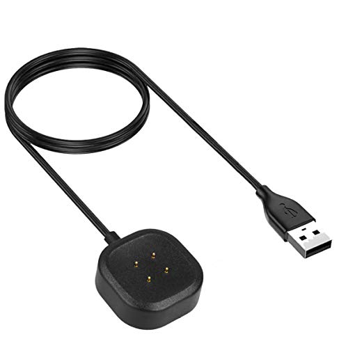 TECHGEAR USB Ladekabel Kompatibel mit Fitbit Versa 3 / Fitbit Versa Sense, USB Lade Kabel Power Cradle Dock Station Kompatibel mit Fitbit Versa 3 / Versa Sense SmartWatch von TECHGEAR