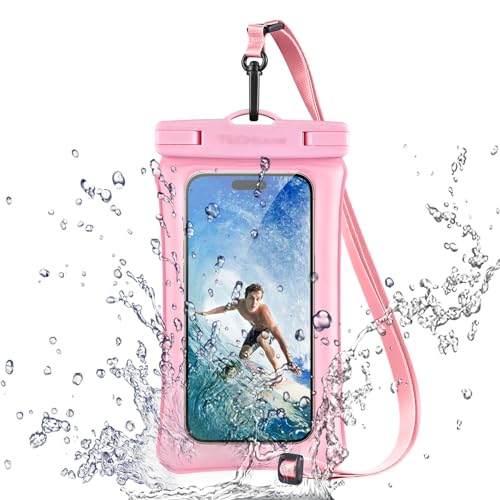TECHGEAR Wasserdichte Handytasche, IPX8 schwimmende Hülle zum Schwimmen, wasserdichte Handytasche mit Umhängeband, kompatibel mit iPhone 16e, 16, 15, 14, 13, Samsung Galaxy S25, S24, S23, S22+, S21 TECHGEAR Wasserdichte Handytasche, IPX8 schwimmende Hülle zum Schwimmen, wasserdichte Handytasche mit Umhängeband, kompatibel mit iPhone 16e, 16, 15, 14, 13, Samsung Galaxy S25, S24, S23, S22+, S21 von TECHGEAR
