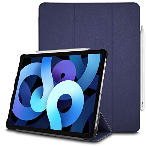 TECHGEAR iPad Air 5, 5. Generation Smart Case [Pencil kompatibel] Slim Smart Case Tri-fold Stand Cover mit Eckenschutz [Auto Wake/Sleep] für iPad Air 10,9 Zoll 2022 - Blau von TECHGEAR