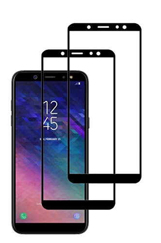 TECHKUN 2 Stück Schutzfolie für Samsung Galaxy A6 2018,Full Sreen Schutzfolie für SAMSUNG GALAXY A6 2018,Schwarz TECHKUN 2 Stück Schutzfolie für Samsung Galaxy A6 2018,Full Sreen Schutzfolie für SAMSUNG GALAXY A6 2018,Schwarz von TECHKUN