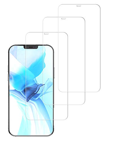 TECHKUN 3 Stück Panzer Schutz Glas für iPhone 12 Pro Max (6,7''), Frei von Kratzern, 9H Härte, HD Displayschutzfolie, 0.33mm Ultra-klar, Ultrabeständig von TECHKUN