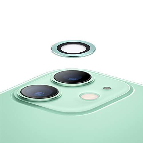TECHKUN Kamera Schutzfolie für iPhone 11 (6,1 Zoll), [2 Stück] Camera Lens Protector für iPhone 11（Grün） von TECHKUN