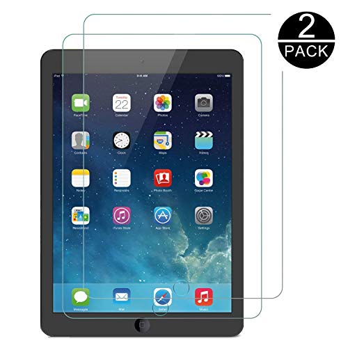 TECHKUN Schutzglas für Apple iPad Air (9,7-Zoll, 2018/2017 Modell), iPad Air 1, iPad Air 2, iPad Pro 9,7-Zoll, Gehärtetem Glas Schutzglas von TECHKUN