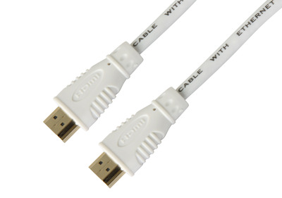 High Speed HDMI Kabel mit Ethernet -- ,weiß, 1m von TECHLY NP