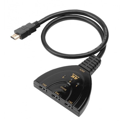 4K-30Hz-HDMI-Switch-3X1-Pigtail -- 4K-30Hz-HDMI-Switch-3X1-Pigtail -- von TECHLY