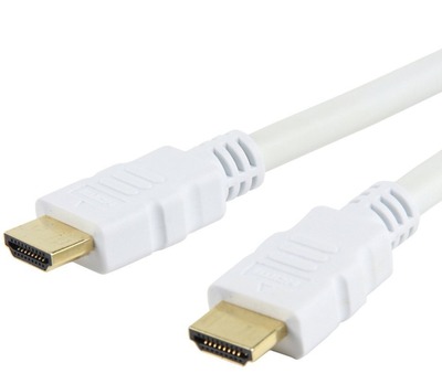 HDMI High Speed mit Ethernet Kabel A/A -- Stecker/Stecker, weiß, 3 m HDMI High Speed mit Ethernet Kabel A/A -- Stecker/Stecker, weiß, 3 m von TECHLY