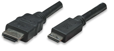 HDMI Kabel High Speed mit Ethernet und -- Mini HDMI Schwarz 3 m HDMI Kabel High Speed mit Ethernet und -- Mini HDMI Schwarz 3 m von TECHLY