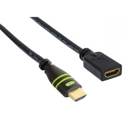 HDMI-M/F-4K@60Hz-0,20mt-schwarz -- HDMI-M/F-4K@60Hz-0,20mt-schwarz -- von TECHLY
