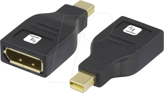 IADAP-DP-MDP2 - DisplayPort Adapter, DP Buchse auf Mini-DP Stecker von TECHLY