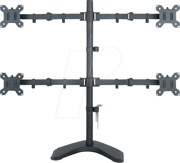 ICA-LCD-2540 - Monitorhalter 4x LCD 13” - 27” Standfuß von TECHLY