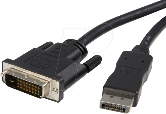 ICOC-DSP-C-020 - Displayport 1.1 Stecker auf  DVI 24+1 Stecker, 1080p, 2 m von TECHLY