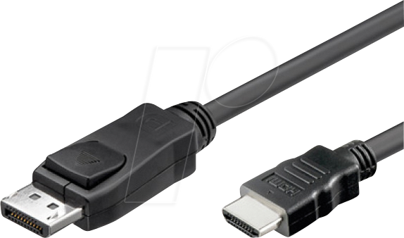 ICOC-DSP-H12-010 - Displayport 1.2 Kabel, DP-HDMI, 4K 30Hz, 1,0 m von TECHLY