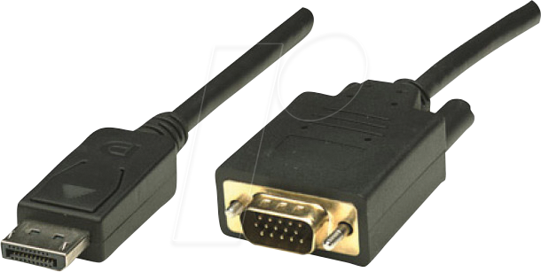 ICOC-DSP-V-018 - Kabel, DP-Stecker > VGA-Stecker, 1080p, 1,8 m von TECHLY