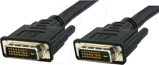 ICOC-DVI-8105 - DVI Monitor Kabel DVI 24+1 Stecker, Dual Link, 0,5 m von TECHLY