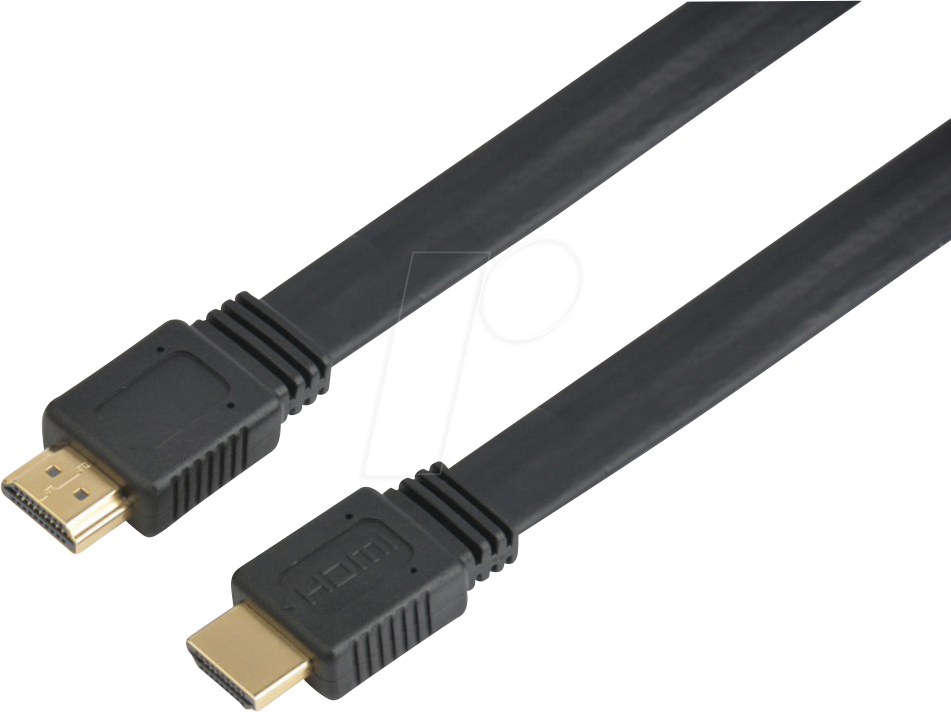 ICOC-HDMI2FE05TY - High Speed HDMI Flachkabel mit Ethernet, 0,5 m von TECHLY