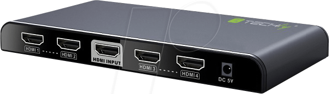 IDA HDMI2-4K4 - HDMI 2.0 Splitter 4K, 3D, 4 Wege von TECHLY