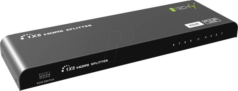 IDA HDMI2-4K8HDR - HDMI Splitter 4K, 8-Port von TECHLY