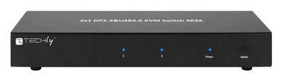 KVM-Switch DisplayPort 1.2, 2-Port -- Dual-View KVM-Switch DisplayPort 1.2, 2-Port -- Dual-View von TECHLY