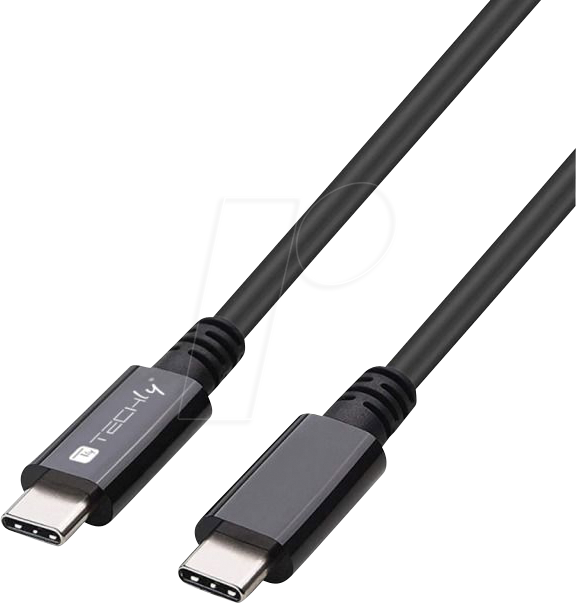 MUSB40-CMCM08 - USB 4.0 Kabel, 40 Gbit/s, 100 W, 8K 60Hz, 0,8 m von TECHLY