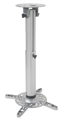 Profi Deckenhalterung für Beamer -- ausziehbar, 50-77cm, Silber Profi Deckenhalterung für Beamer -- ausziehbar, 50-77cm, Silber von TECHLY