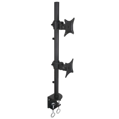 Schreibtischhalterung für 2 LCD TV LED -- 13"-27", vertikal, mit Klemme von TECHLY