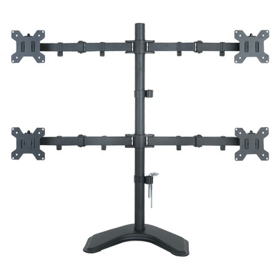 Schreibtischhalterung für 4 LCD TV LED -- 13"-27", mit Standfuß Schreibtischhalterung für 4 LCD TV LED -- 13"-27", mit Standfuß von TECHLY