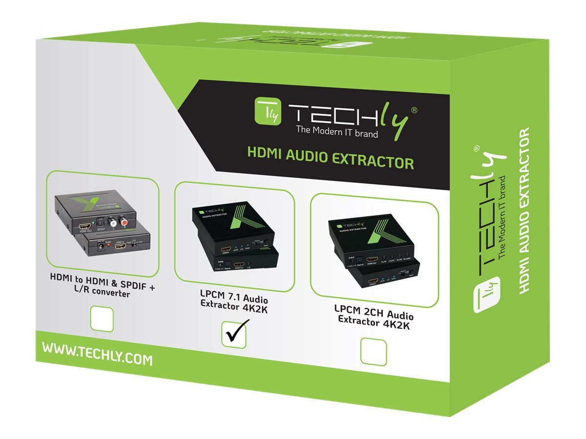 TECHLY TECHLY HDMI Audio-Extractor LPCM 7.1 4K, UHD, 3D HDMI-Kabel von TECHLY
