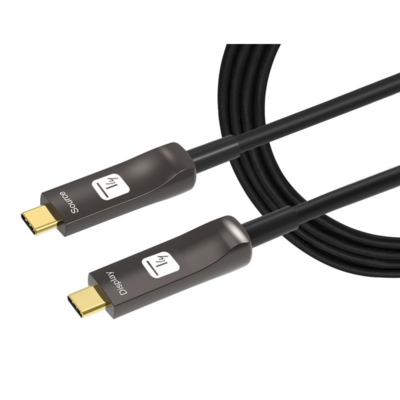 Techly Aktiv USB-C AOC Glasfaserkabel 4k -- 30m von TECHLY
