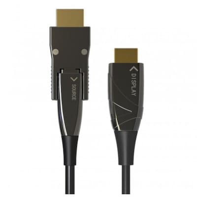 Techly Micro HDMI/HDMI 4K 60Hz AOC LWL Anschlusskabel St./St. 50m schwarz von TECHLY