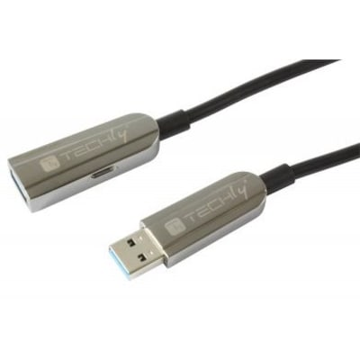 Techly USB 3.0 AOC Verlängerungskabel St./Bu. 30m schwarz ICOC-U3AMF-HY-030 von TECHLY