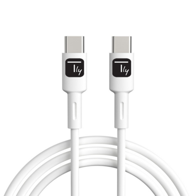 Techly USB-C Stecker 2.0 Kabel -- 2m weiß von TECHLY