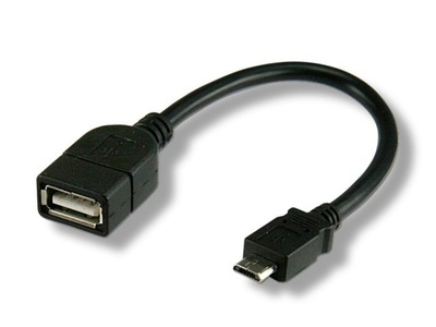 USB2.0 OTG Kabel A Buchse - Micro-B -- Stecker 0.2m von TECHLY
