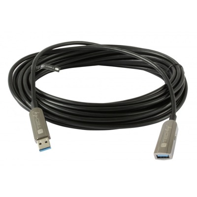USB3.0 AOC Kabel, A-A, St-Bu.,Schwarz 20 -- m von TECHLY
