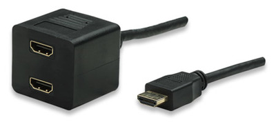 Videokabel Splitter HDMI Stecker auf 2x -- HDMI Buchse von TECHLY