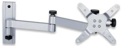 Wandhalterung für LCD TV LED 13"-30" -- neigbar 3 Gelenke, Langarm, silber Wandhalterung für LCD TV LED 13"-30" -- neigbar 3 Gelenke, Langarm, silber von TECHLY