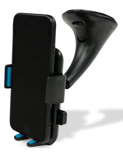 TECHNIGART Smartphone-Halterung - One Touch - für Armaturenbrett, Windschutzscheibe, Schreibtisch - 360° Handy-Halter fürs Auto mit starkem Saugnapf von TECHNIGART