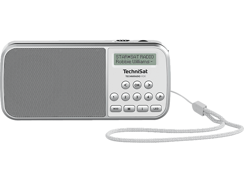 TECHNISAT 0001/3922 Radio, DAB+, Weiß/Silber von TECHNISAT