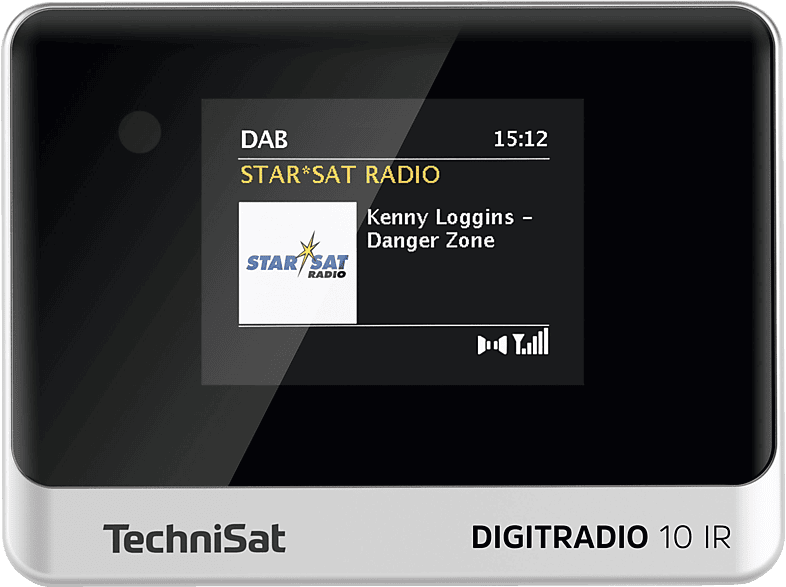 TECHNISAT DIGITRADIO 10 IR DAB+ Radio, Stationäres Radio / Radioadapter, DAB+, Internet FM, AM, DAB, Bluetooth, Schwarz/Silber von TECHNISAT