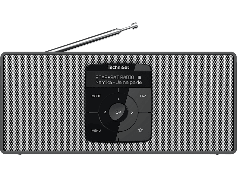 TECHNISAT DIGITRADIO 2 S Portables DAB+/UKW-Stereoradio mit Bluetooth-Audiostreaming, DAB+, UKW/RDS, Bluetooth, Schwarz/Silber von TECHNISAT