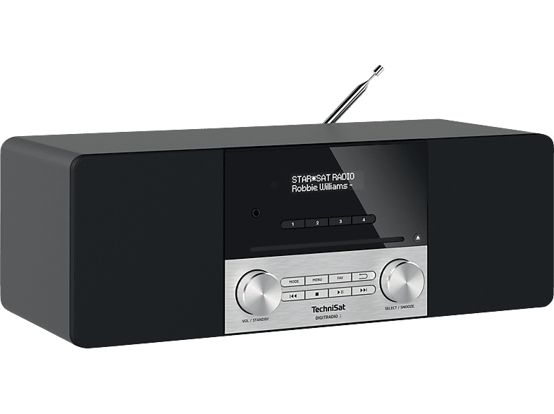 TECHNISAT DIGITRADIO 3 DAB+ Radio, DAB+, Bluetooth, Schwarz/Silber von TECHNISAT