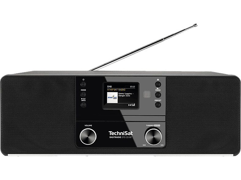 TECHNISAT DIGITRADIO 370 CD BT DAB+ Radio, DAB+, AM, FM, Bluetooth, Schwarz von TECHNISAT