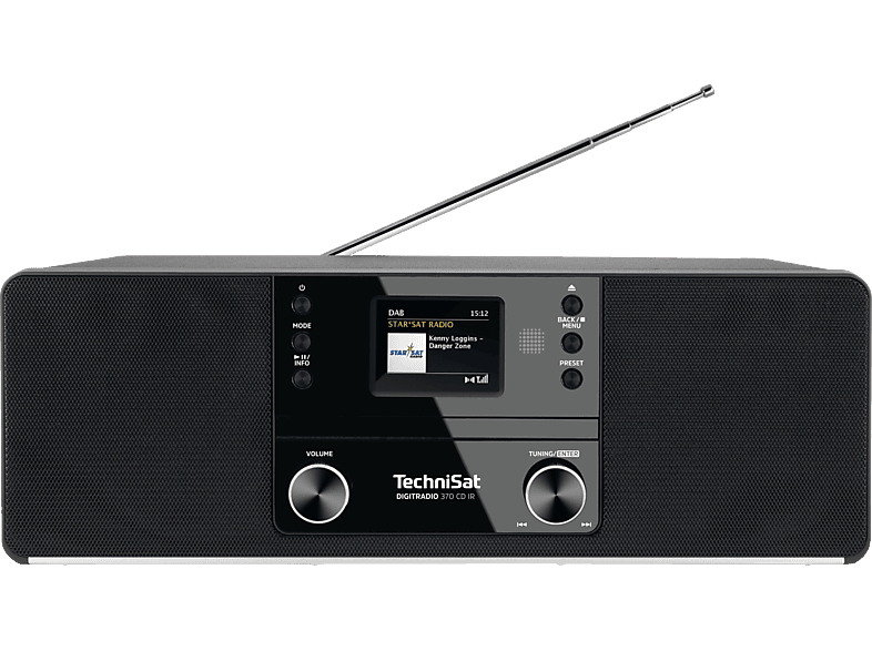 TECHNISAT DIGITRADIO 370 CD IR Internetradio, DAB, DAB+, AM, FM, Internet Radio, Bluetooth, Schwarz von TECHNISAT