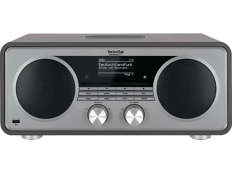 TECHNISAT DIGITRADIO 602 DAB+ Radio, AM, FM, DAB, DAB+, Internet Bluetooth, Anthrazit/Silber von TECHNISAT