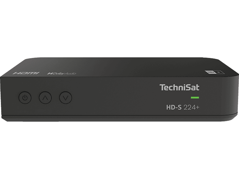 TECHNISAT HD-S 224+ DigitalSat-Receiver (PVR-Funktion, HD+ Karte inklusive, DVB-S2, Schwarz) von TECHNISAT